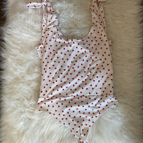 Lulus Heart pattern Leotard size medium - Picture 1 of 7